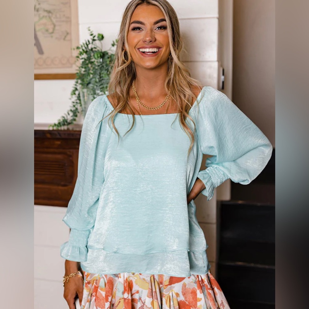 Satin shift top